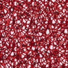 75% OFF Red Sequined Crocheted Lace Fabric 0.5m